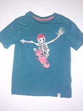 Tommy Bahama Kids Size Small 5/6 T-Shirt Skeleton on Skateboard Kids