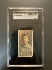 1909 Philadelphia Caramel E95 Eddie Collins SGC Authentic Minimum Size Not Met