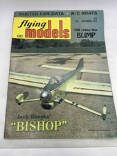 Flying Models Magazine September 1974 V77 NIX R/C Boats Blimp Bishop Carstens