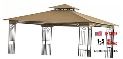  Replacement Gazebo Canopy for 10 x 12 Regency II Patio Gazebo Model L Beige