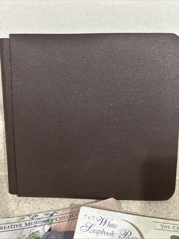 Creative Memories 相册 7x7 棕色 + 12 件装白色 + 12 保护 — 第 2/4 张图片