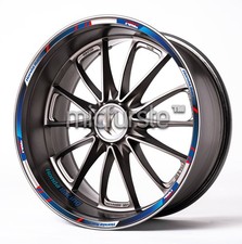 Strisce adesive HRC Honda Racing Equipment Blue Wheel Decals Rim