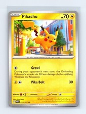 Carta Pokemon Destino Paldeo Comune Pikachu 018/091 leggermente giocata