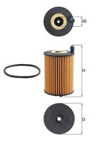 Mahle Ox 1266D ÖLfilter FüR Audi