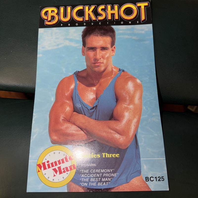 Colt Studios Buckshot Production Male Gay Interest Minute Man 3 Film Flyer 9X6
