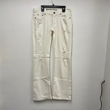 Cambridge Mens White Bootcut Jeans Size 31 Y2K 2000s Style Stretch Denim Pants