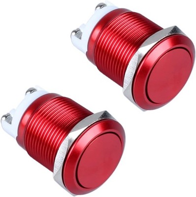 19mm Latching Metal Push Button Switch Waterproof IP66 Anti Vandal IK09 3/4