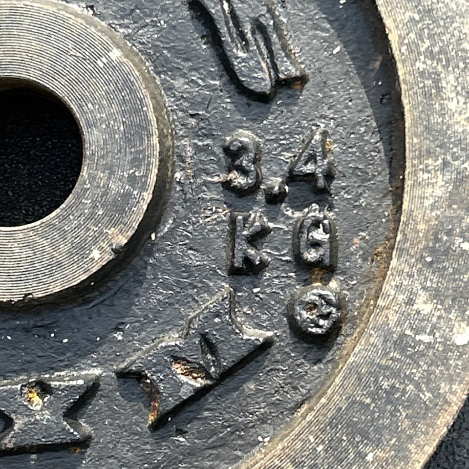 Placa de ginástica Golds peso substituição única 7,5 lb-3,4 kg padrão 1" - Imagem 4 de 4