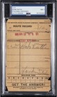 1935 Babe Ruth Autographed Western Union Receipt (PSA/DNA NM