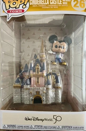 New Funko Pop! Town Disney Cinderella Castle & Mickey Mouse 50th Anniversary #26