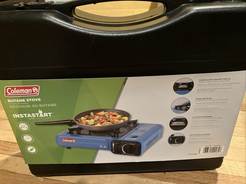 FREE SHIPPING NEW PAIR OF Portable Kitchen Stoves Or Camping Stoves - BLUE - Picture 5 of 11