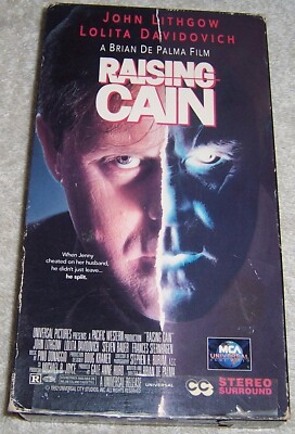 Raising Cain VHS Video John Lithgow Lolita Davidovich
