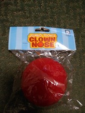 Jumbo SPONGE RED CLOWN NOSE THREE INCHES set of TWELVE