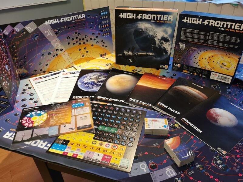 High Frontier 4 All Module Ion Game Design Expert Board Game Strategy ...
