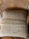 Vintage Handwoven Wool Pillow w/Butterfly Design/Size 14"X14" — photo 2