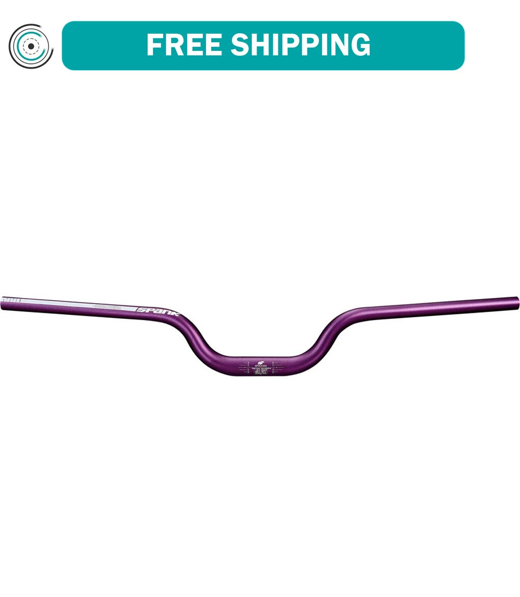 Spank SPOON 800 SkyScraper Handlebar 31.8mm Clamp 75mm Rise Purple