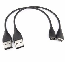 2 Chargers For Fitbit CHARGE HR Wireless Activity Wristband Cable Cord USB NEW