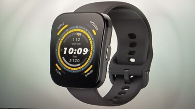 SW-0034 Amazfit Bip 5 schwarz Smartwatch  Herzfrequenz mit 120 Sportmodi B-WARE