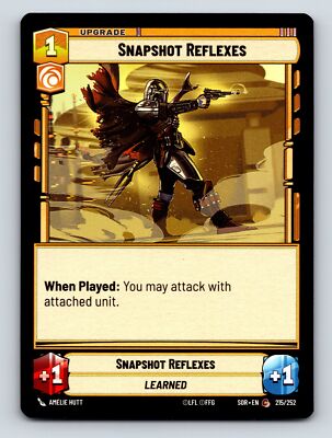 Snapshot Reflexes Upgrade Card Agility Assassins Learned Attack Enhance 1A