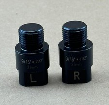 Bicycle Pedal Adapter Extender 21mm Fits 9/16" Cranks  1/2" Bike Pedals MTB BMX