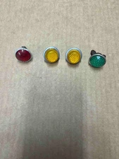 Lot of Vintage Classic Antique Bicycle Reflector Gulco & Schwinn Monark Shelby &