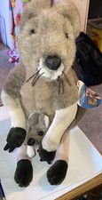 2000 Discovery Channel Rumby Joey Grey Kangaroos Plush with Tag 16"