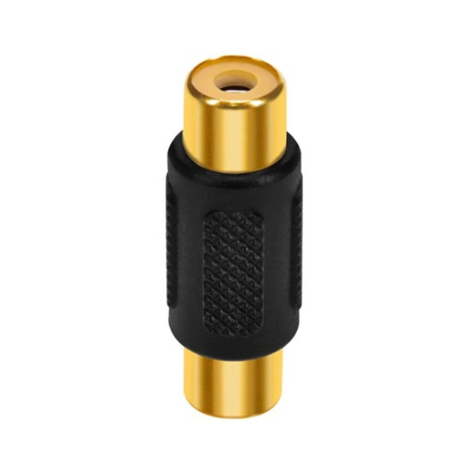 10x RCA Female to Female Jack Coupler Audio Adapter Connector Cable Joiner Gold - Image 4 of 4