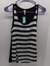 Studio Y Maurices Sequin Striped Color Block Tank Top - Women's Small  NEW 