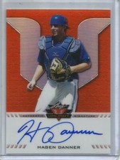 Hagen Danner 2017 Leaf Valiant Orange Refractor Autograph #9/25