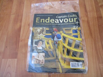 1/48 Eaglemoss Gebaut Captain COOK'S Endeavour Modell Schiff Issue 22 Inc Teil