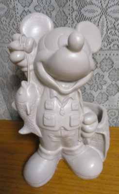 ディズニー　ミッキーマウス　置物　フィッシング Disney - Mickey Mouse Fishing - Garden Planter - Figurine Statue