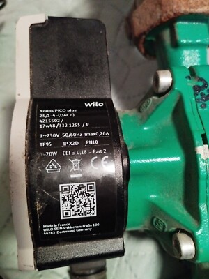 Heizungs Pumpe  Durchlauf Wilo Yonos Pico plus 