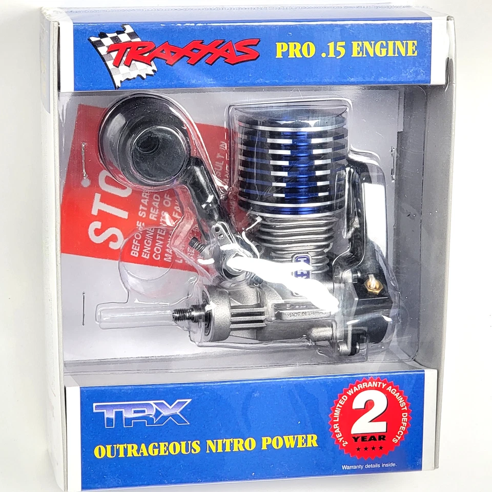 Traxxas 4007 TRX Pro Nitro .15 Engine Short Crank with Pull Start NEW - Image 2 of 2