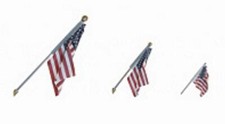 Woodland Scenics JP5953 N Scale Small US Flag Wall Mount