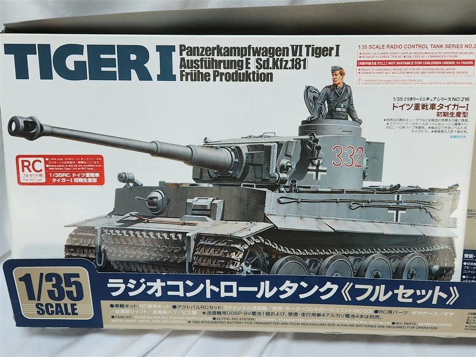 Tamiya Panzerkampfwagen VI Tiger I 1/35 Radio Control Tank Set - New! - Image 4 of 4