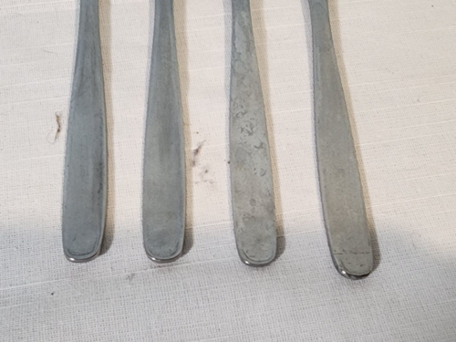 HULL/RUSSEL WRIGHT Highlight Pinch Dinner Forks, Set of 4 NICE! - Picture 4 of 10