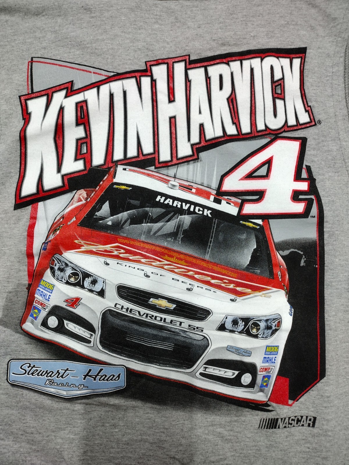 Kevin Harvick 4 Nascar Chase Gray Wedge Sleeveless Shirt Men's Large