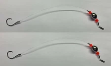 2 Pcs Drum Bottom Fishing Rig Red Fish Carolina Rig 1oz. Catfish 5/0 Circle Hook