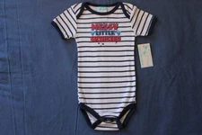 NEW Baby Boys Bodysuit 3 - 6 Months Messy Monster Creeper Outfit 1 Piece Navy