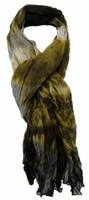 Tigertie Chiffon Schal Braun Grau Schwarz Creme Gemustert - Gr. 180 X 100 Cm