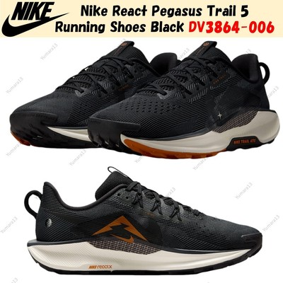 Nike React Pegasus Trail 5 Running Shoes Black DV3864-006 Men's Size