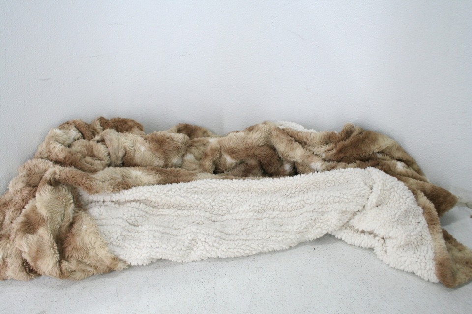 SEE NOTES Bearhug Electric Blanket Twin Size Faux Fur Sherpa Heated