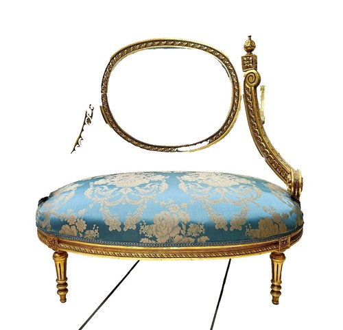 2x Entrée de clé style Louis XV en zamak finition laiton vieilli