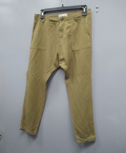 Vintage Zara Pants Size 11/12 Dark Olive Casual Collection Chino Girls Pants - Picture 3 of 8