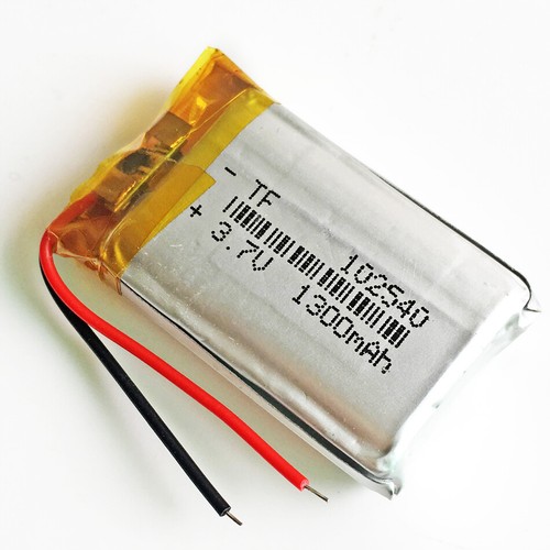 Batería recargable de polímero lipo de 3,7 V 1300 mAh 102540 para cámara GPS DVD 1/2 piezas - Imagen 5 de 6