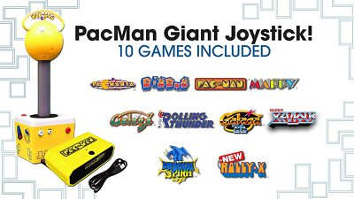 Arcade1Up Pac-Man Giant Joystick w/10 Games Brand NEW 815221020696|