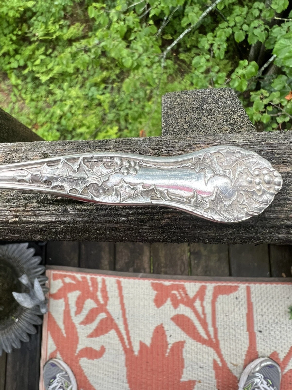 HOLLY Oyster or Small Soup Ladle 1904 Smith Silverplate No Monogram