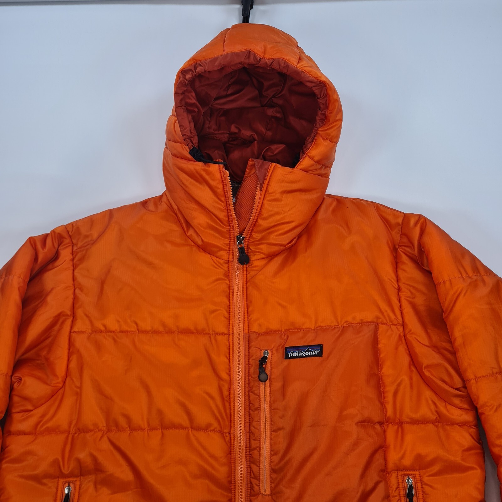 Vintage 1990s Patagonia Das Parka Puffer Jacket Medium Orange 90s image 2