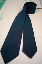 Neck Tie VTG Pelham Cravat 40s 50s Solid Dark Olive Tie 55" x 2.75"