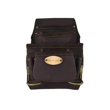 Style n Craft 90923 - 10 Pocket Nail & Tool Pouch in Oiled Top Grain Leather